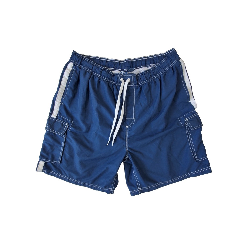 Kanu Surf Navy Blue Cargo Swim Trunks Men's 3X Board Shorts